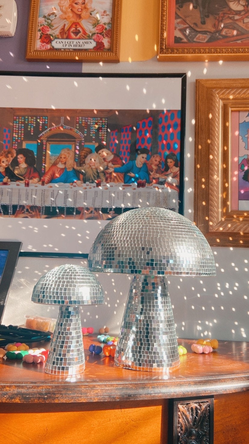 Disco Mushroom, Silver
