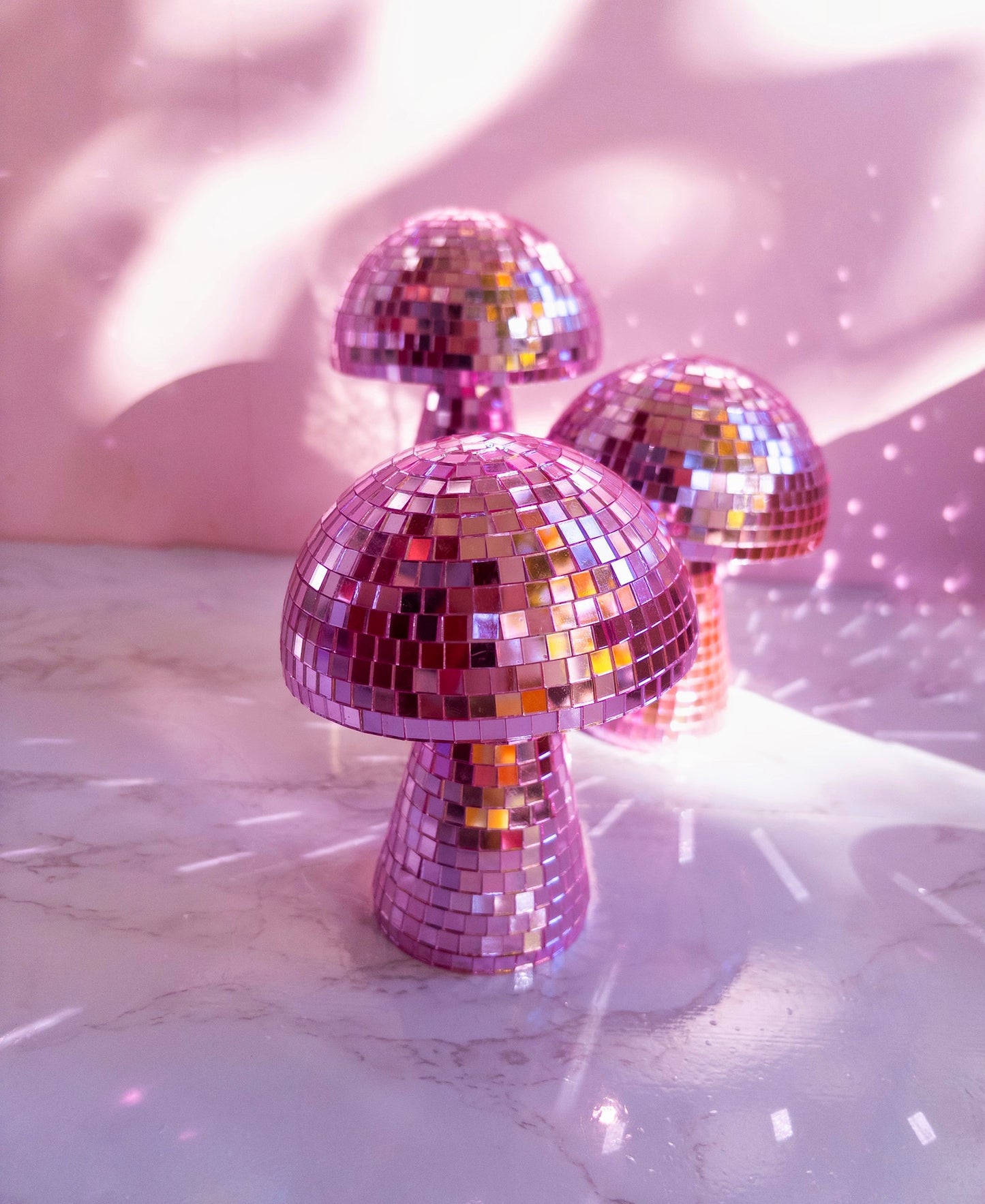 Mini Disco Mushroom, Pink