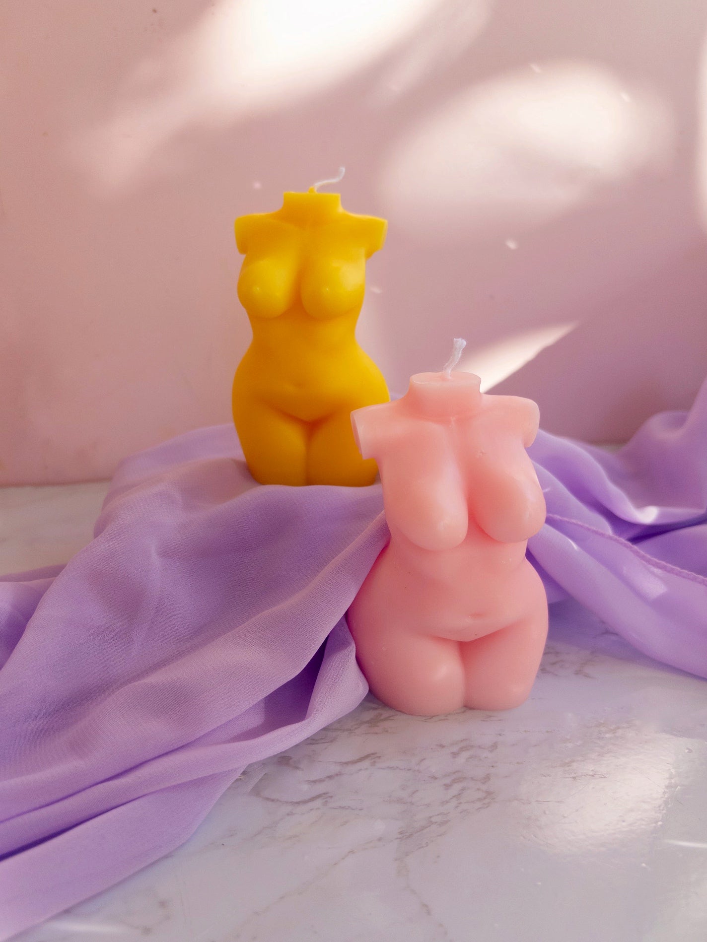 Nude Woman Figure Pillar Candle