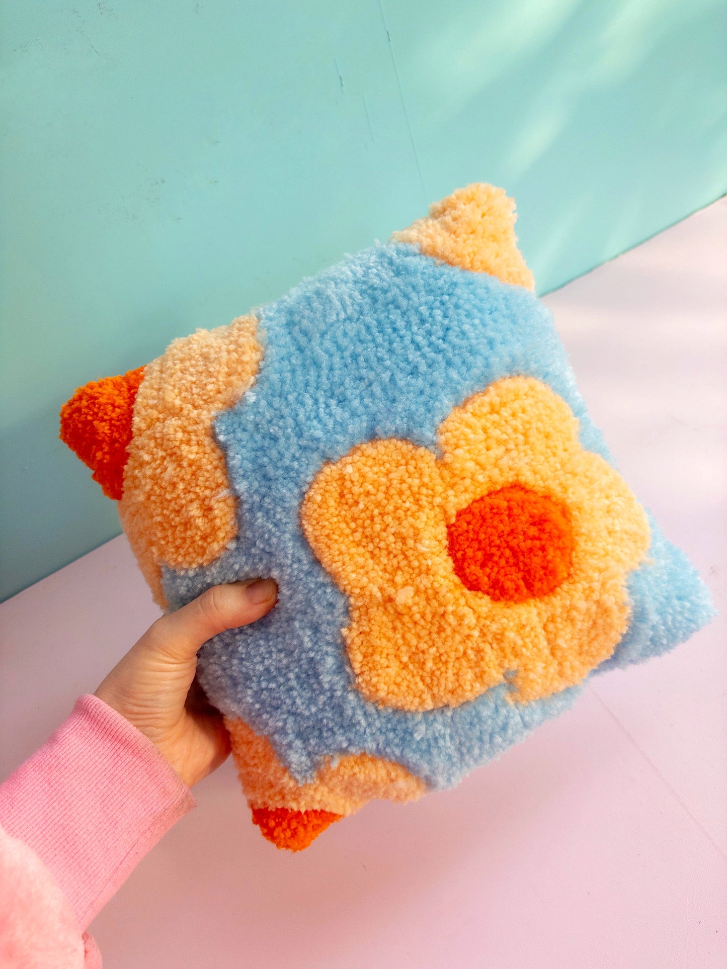 Tufted Floral Mod Decorative Pillow