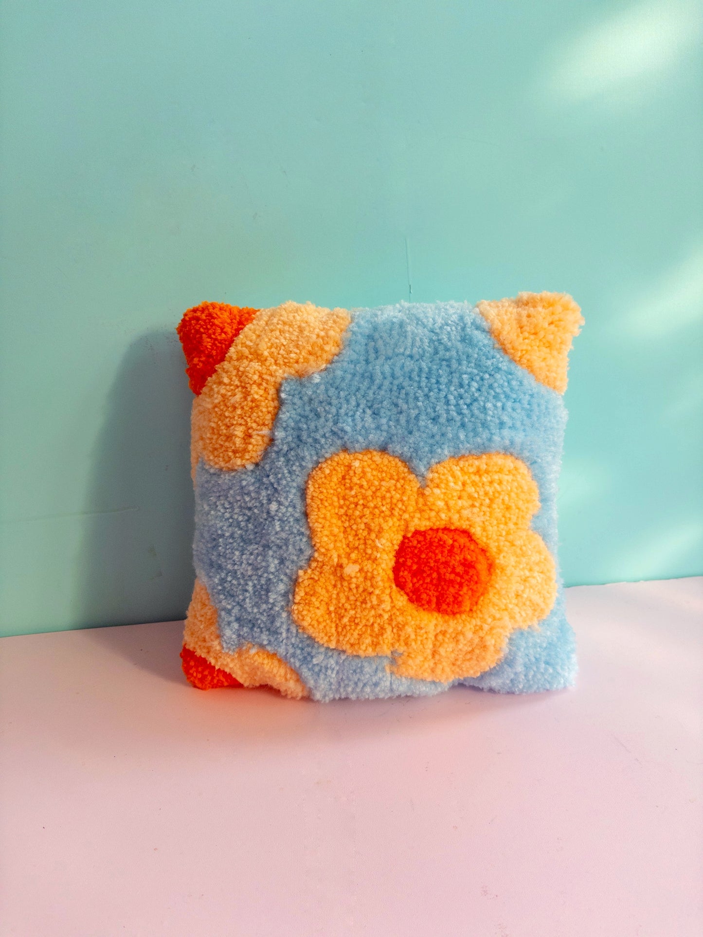 Tufted Floral Mod Decorative Pillow