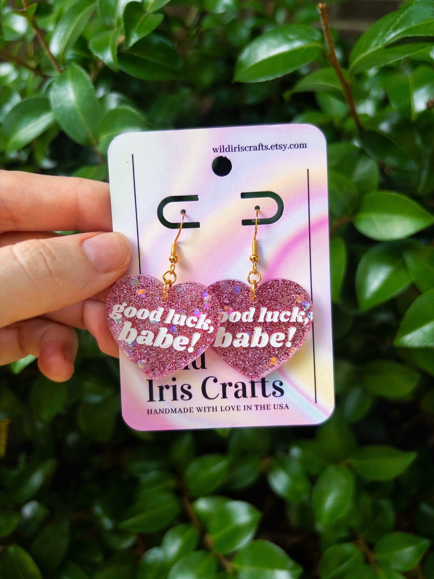 Good Luck, Babe! Glitter Chappell Roan Midwest Princess Earrings
