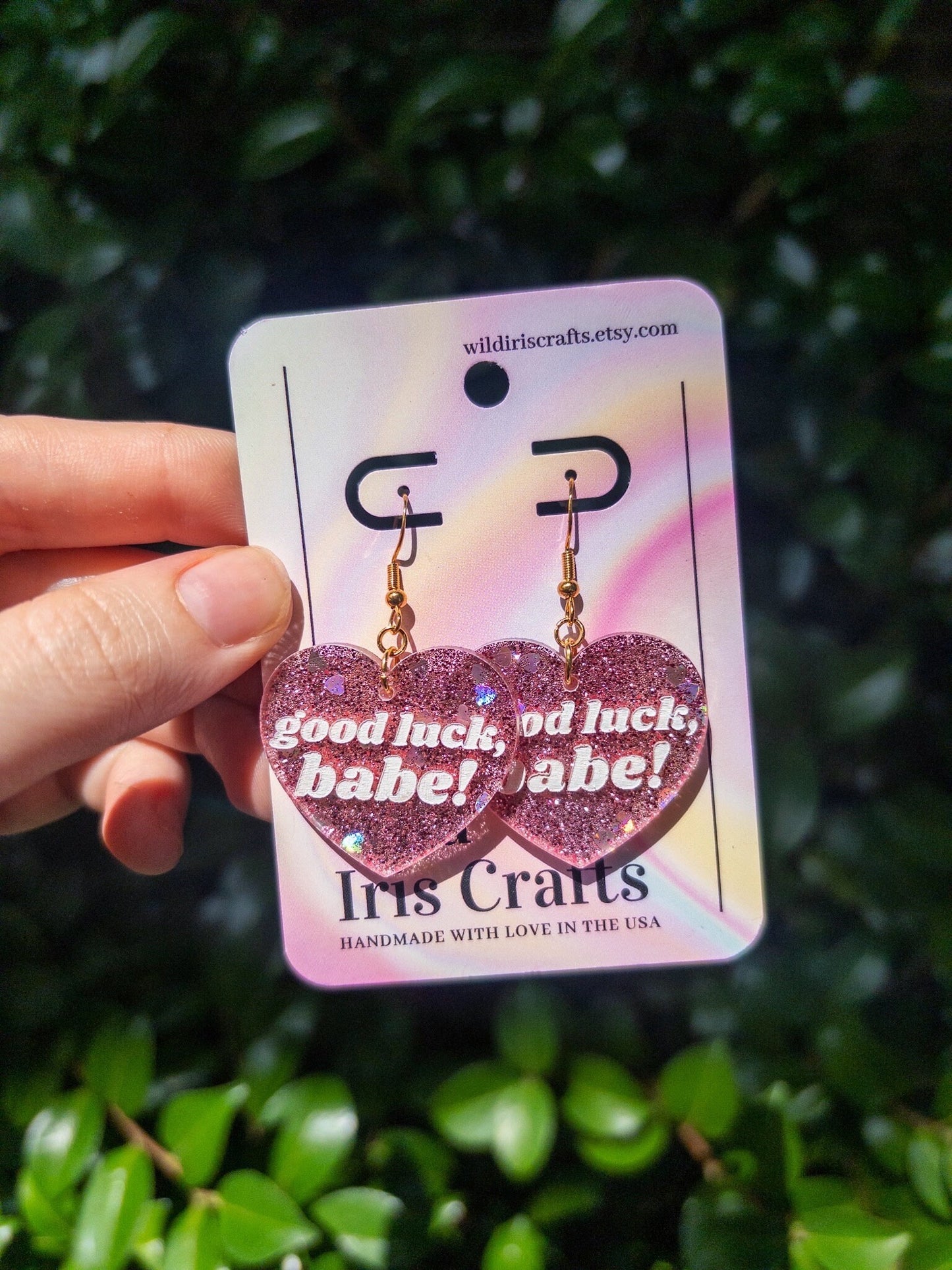 Good Luck, Babe! Glitter Chappell Roan Midwest Princess Earrings