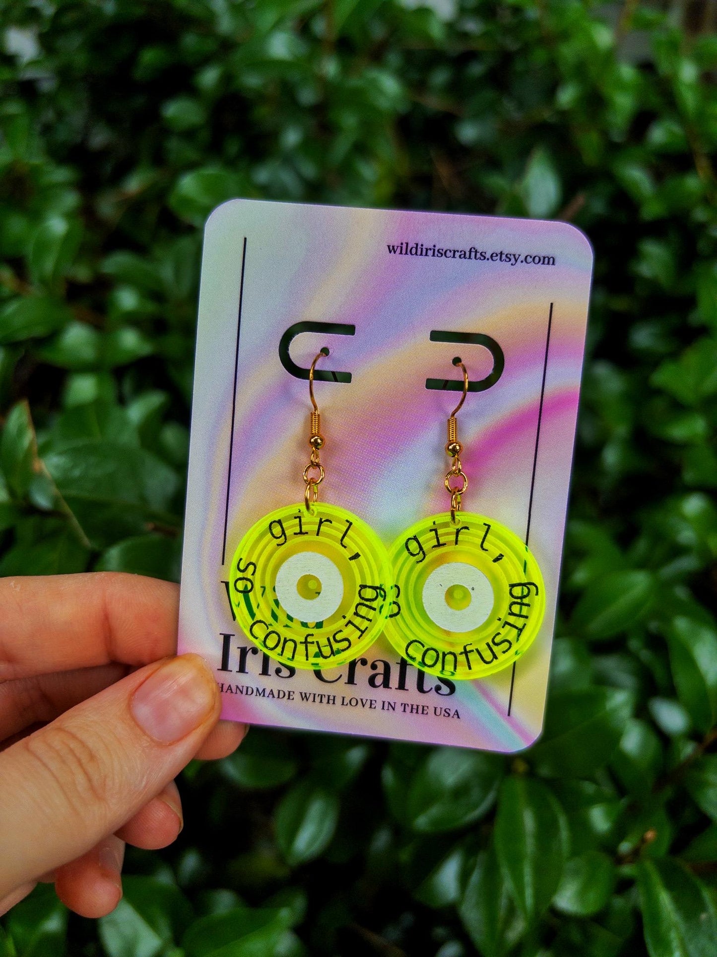 Girl, So Confusing Charli XCX Lorde Brat Earrings