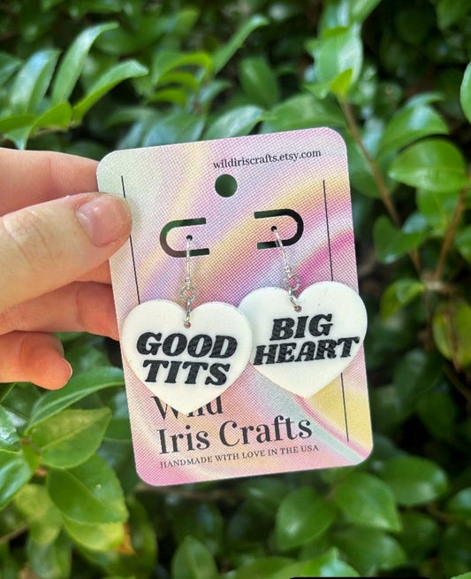 Good Tits, Big Heart Renee Rapp Tummy Hurts Earrings